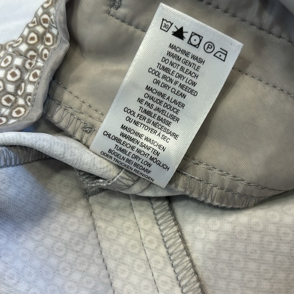 NWT Adrianna Papell Taupe Geometric Print Pants Size 4 - Picture 7 of 11